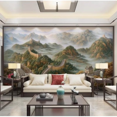 Wallpaper customization TV background wall 8d 3D mural new living room bedroom headboard wallpaper