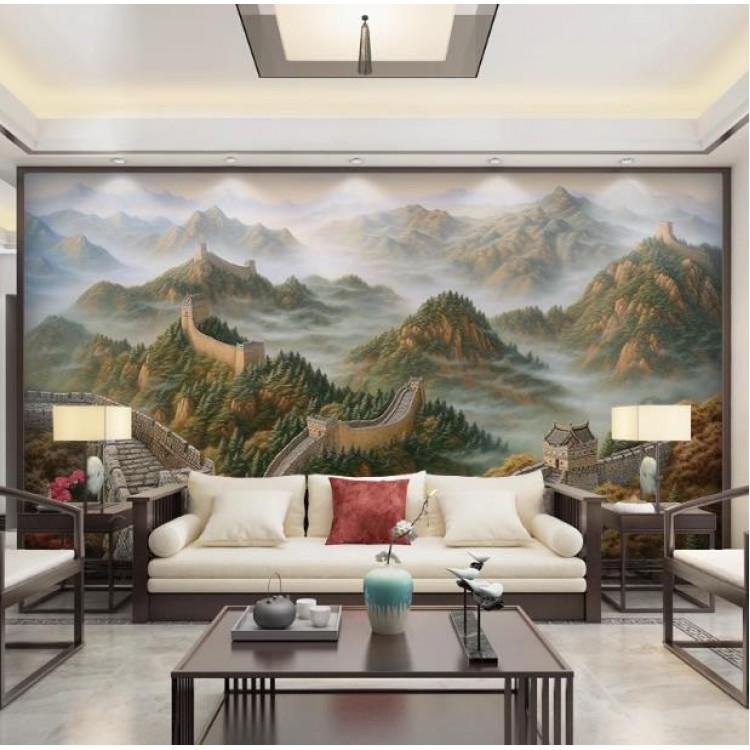 Wallpaper customization TV background wall 8d 3D mural new living room bedroom headboard wallpaper