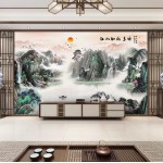 Wallpaper customization TV background wall 8d 3D mural new living room bedroom headboard wallpaper-2